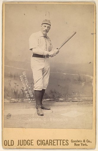Joseph Paul Visner, Catcher, Brooklyn, from the series Old Judge Cigarettes