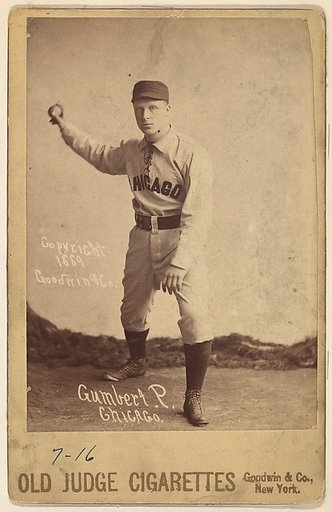 Ad Gumbert, Pitcher, Chicago, from the series Old Judge Cigarettes
