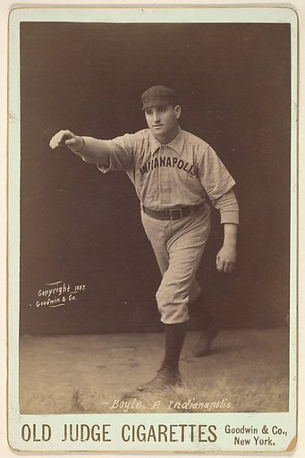 Henry Boyle, Pitcher, Indianapolis, from the series Old Judge Cigarettes
