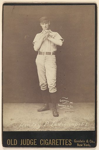 John J. Healey, Pitcher, Indianapolis, from the series Old Judge Cigarettes