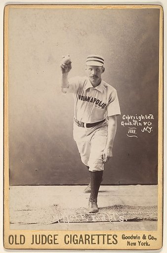 Moffet, Pitcher, Indianapolis, from the series Old Judge Cigarettes