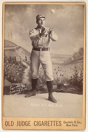 Foster, Center Field, New York, from the series Old Judge Cigarettes
