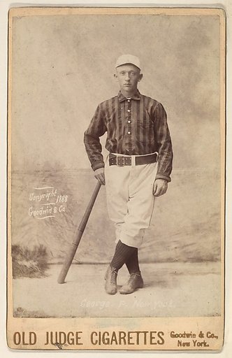 George, Pitcher, New York, from the series Old Judge Cigarettes