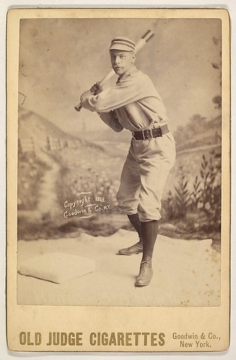 Hatfield, 3rd Base, New York, from the series Old Judge Cigarettes