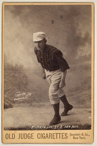 Richardson, 2nd Base, New York, from the series Old Judge Cigarettes