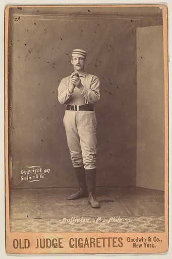 Buffinton, Pitcher, Philadelphia, from the series Old Judge Cigarettes