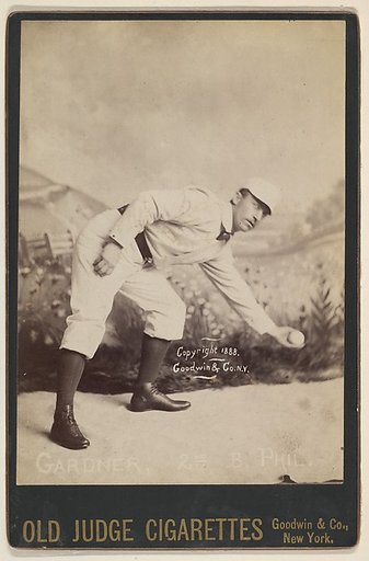 Gardner, 2nd Base, Philadelphia, from the series Old Judge Cigarettes