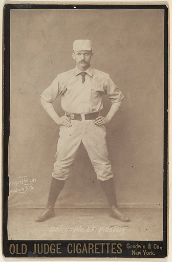 Abner Frank Dalrymple, Left Field, Pittsburgh, from the series Old Judge Cigarettes