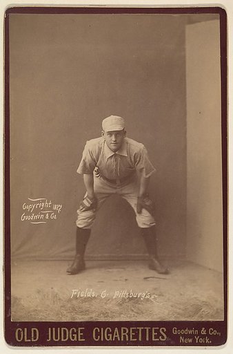 Fields, Catcher, Pittsburgh, from the series Old Judge Cigarettes