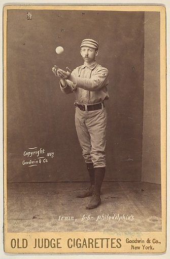 Irwin, Shortstop, Philadelphia, from the series Old Judge Cigarettes