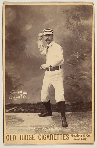 Tyng, Pitcher, Philadelphia, from the series Old Judge Cigarettes