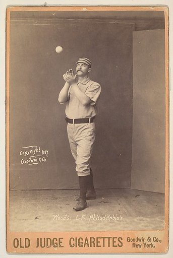 Woods, Left Field, Philadelphia, from the series Old Judge Cigarettes