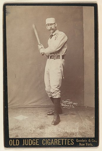 C. M. Smith, Shortstop, Pittsburgh, from the series Old Judge Cigarettes