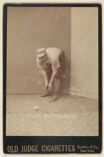 Shoch, Right Field, Washington, from the series Old Judge Cigarettes