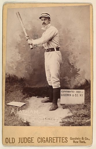 A. Latham, 3rd Base, St. Louis Browns, from the series Old Judge Cigarettes