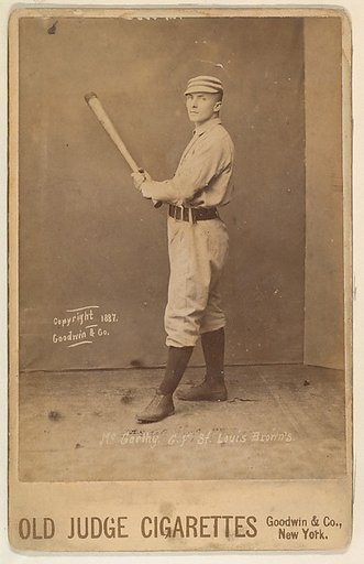 McCarthy, Center Field, St. Louis Browns, from the series Old Judge Cigarettes
