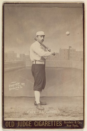Rowe, Shortstop, Detroit, from the series Old Judge Cigarettes