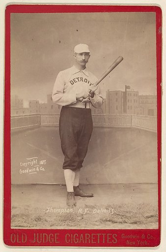 Thompson, Right Field, Detroit, from the series Old Judge Cigarettes