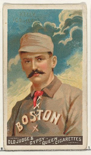 King Kelly, Catcher, Boston, from the Goodwin Champion series for Old Judge and Gypsy Queen Cigarettes