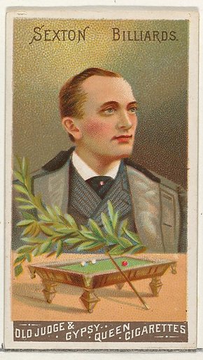 Sexton, Billiards, from the Goodwin Champion series for Old Judge and Gypsy Queen Cigarettes