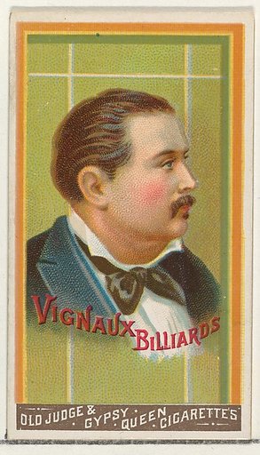 Vignaux, Billiards, from the Goodwin Champion series for Old Judge and Gypsy Queen Cigarettes