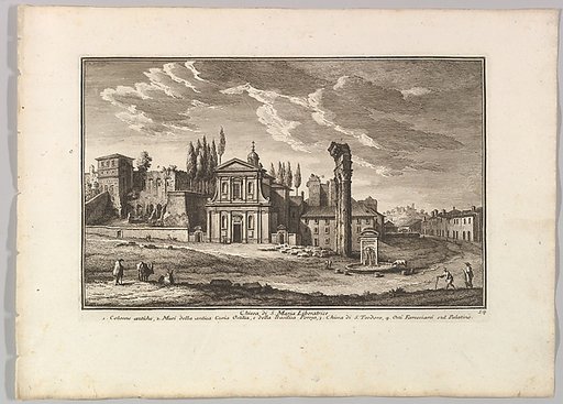 Chiesa di S. Maria Liberatrice, Plate 54 from Raccolta Delle Più Belle Veduta Antiche, E  Moderne Di Roma...