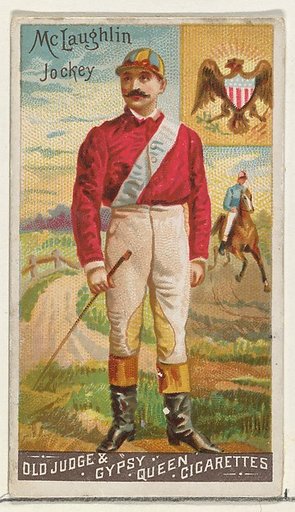 McLaughlin, Jockey, from the Goodwin Champion series for Old Judge and Gypsy Queen Cigarettes