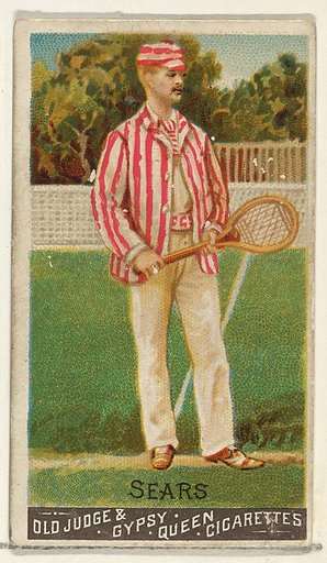 Sears, Lawn Tennis, from the Goodwin Champion series for Old Judge and Gypsy Queen Cigarettes