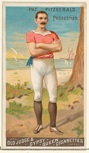 Patrick Fitzgerald, Pedestrian, from the Goodwin Champion series for Old Judge and Gypsy Queen Cigarettes