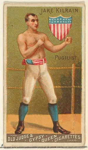 Jake Kilrain, Pugilist, from the Goodwin Champion series for Old Judge and Gypsy Queen Cigarettes