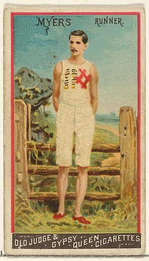 Myers, Runner, from the Goodwin Champion series for Old Judge and Gypsy Queen Cigarettes