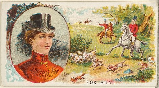 Fox Hunt, from the Games and Sports series (N165) for Old Judge Cigarettes