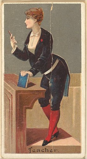 Teacher, from the Occupations for Women series (N166) for Old Judge and Dogs Head Cigarettes