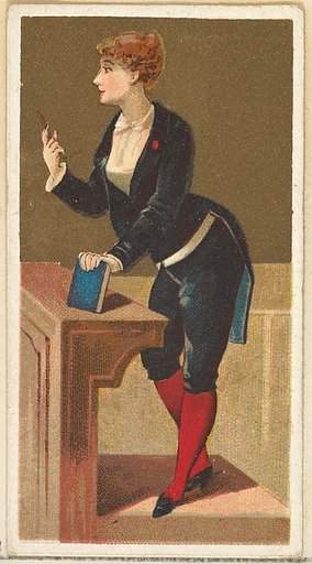 Teacher, from the Occupations for Women series (N166) for Old Judge and Dogs Head Cigarettes