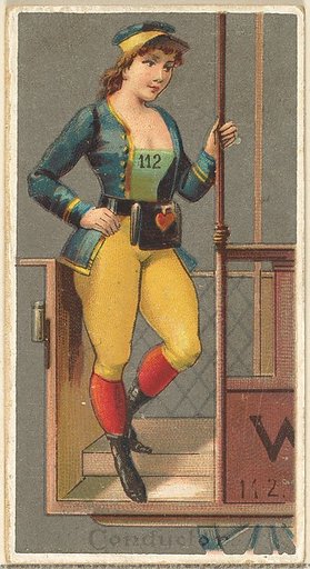 Conductor, from the Occupations for Women series (N166) for Old Judge and Dogs Head Cigarettes