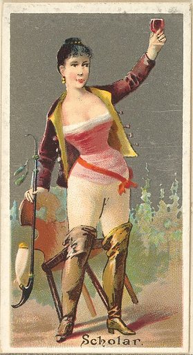 Scholar, from the Occupations for Women series (N166) for Old Judge and Dogs Head Cigarettes