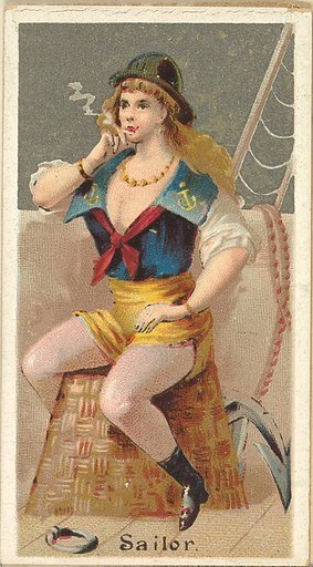 Sailor, from the Occupations for Women series (N166) for Old Judge and Dogs Head Cigarettes