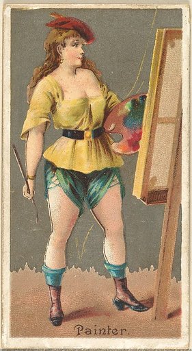 Painter, from the Occupations for Women series (N166) for Old Judge and Dogs Head Cigarettes