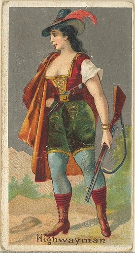 Highwayman, from the Occupations for Women series (N166) for Old Judge and Dogs Head Cigarettes