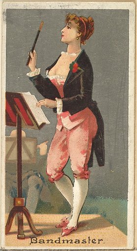 Bandmaster, from the Occupations for Women series (N166) for Old Judge and Dogs Head Cigarettes