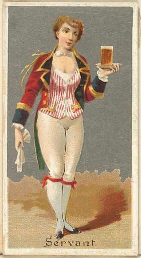 Servant, from the Occupations for Women series (N166) for Old Judge and Dogs Head Cigarettes