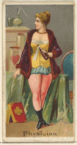 Physician, from the Occupations for Women series (N166) for Old Judge and Dogs Head Cigarettes