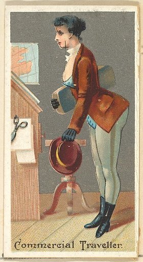 Commercial Traveller, from the Occupations for Women series (N166) for Old Judge and Dogs Head Cigarettes