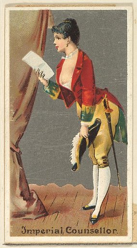 Imperial Counsellor, from the Occupations for Women series (N166) for Old Judge and Dogs Head Cigarettes