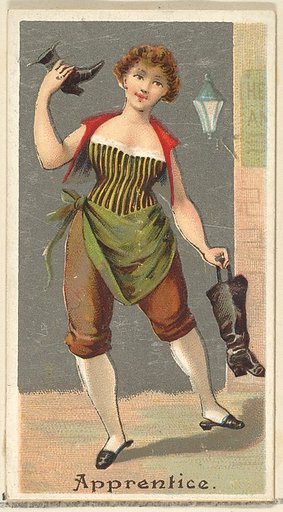 Apprentice, from the Occupations for Women series (N166) for Old Judge and Dogs Head Cigarettes