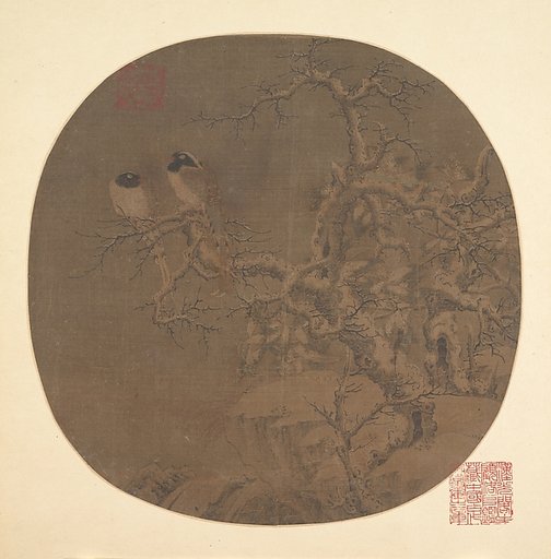 Two Birds on a Wintry Tree