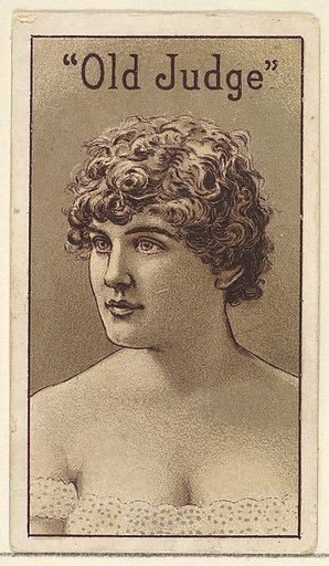 Actress from the Old Judge series (N167) for Old Judge Cigarettes
