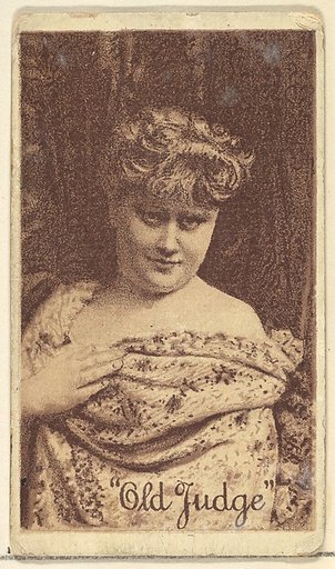 Actress from the Old Judge series (N167) for Old Judge Cigarettes