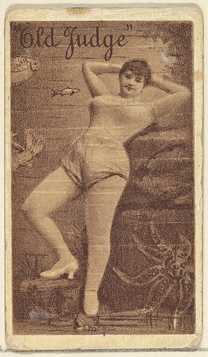 Actress from the Old Judge series (N167) for Old Judge Cigarettes