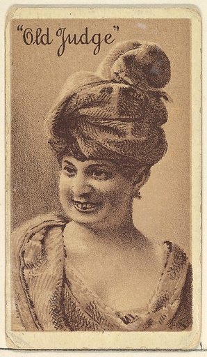 Actress from the Old Judge series (N167) for Old Judge Cigarettes